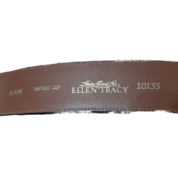 Set of Three Women\'s Wide Leather Belts Size 30 Brown, Green and Tan Statements